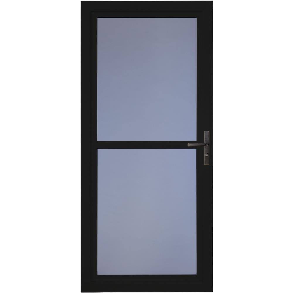 Larson Tradewinds 36-in x 81-in Black Full-view Aluminum Storm Door | 1460405257S