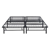 PrimaSleep 18 Inch Tall Heavy Duty Steel Slat Bed Frame/Anti-Slip Support/Easy Assembly Mattress Foundation/No Noise/No Box Spring Needed/Full/Black