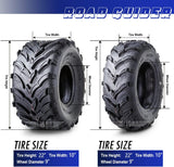 Set 4 Road Guider ATV/UTV Tires 22×7-11 Front & 22×10-9 Rear /6PR 20mm Deep Tread Honda Recon 250 Suzuki Ozark 250