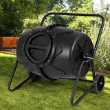 Costway 50 Gallon Wheeled Compost Tumbler Garden Waste Bin