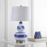 Safavieh Aileen Blue u0026 White Table Lamp