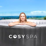 COSYSPA Inflatable Hot Tub Spa [2022 Model] – Outdoor Bubble Hot Tub | 2-6 Person Capacity ?C Quick Heating Hot Tub | Inflatable Hot Tub | Outdoor Inflatable Hot Tub Spa (Hot Tub Only – 6 Person)