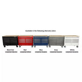 Husky 46 in. W x 24 in. D 9-Drawer Gloss Black Deep Tool Chest Mobile Workbench