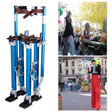 Drywall Stilts 24×22-40×22 Aluminum Tool Stilt for Painting Painter Taping Blue