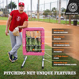 ALAGPRO? The Original 9 Hole Pitching Net with Strike Zone Pocket | Pitching Target for Baseball & Softball Pitchers