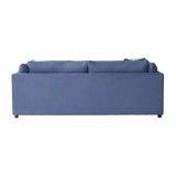 Roundhill Furniture Enda Pillow Back Fabric Sofa, Image Navy