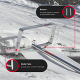 SNOWPEELER Premium – Roof Rake for Snow Removal – 30 ft. Reach – Clear Your Roof in No Time – Ideal for Long or Low-Pitched Roofs