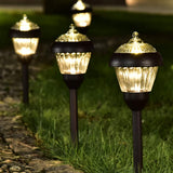 Solpex 4pack high Lumen Solar Pathway Lights??Metal Solar Path Lights??2 Bright LED??Waterproof IP65 Auto On/Off Solar Garden Lights for Walkway Driveway Yard