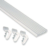 Rainhandler Gutter Replacement 3X 5 ft. Self Cleaning Aluminum White