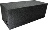 Car Audio Dual 10 Vented Subwoofer Stereo Sub Box Ported Enclosure 5/8 MDF