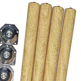 4Pcs Wooden Furniture Legs Replace Parts Anti Slip Durable Wood Table Legs Desk Table Feet Legs for Couch Night Stand Dresser 50cm