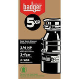 Insinkerator Badger 5XP 3/4 HP Garbage Disposal with Cord