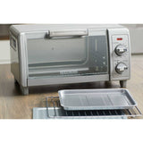 4-Slice Stainless Steel Toaster Oven Black + Decker, Silver