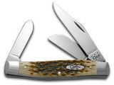Case Large Stockman Amber Bone