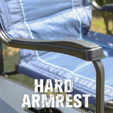TIMBER RIDGE Lightweight Directors Chair with Side Table, Portable Camping Chair with Swivel Back for Camping and Outdoors, Heavy Duty Supports 350 lb