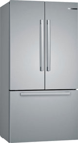 Bosch – 800 Series 21 Cu. Ft. French Door Counter-Depth Smart Refrigerator – Stainless steel
