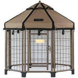 Advantek Pet Gazebo Dog Kennel, Earth Taupe, 3-ft