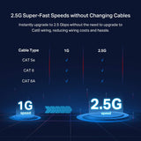 TP-Link TL-SG108-M2 | 8 Port Multi-Gigabit Unmanaged Network Switch, Ethernet Splitter | 2.5G Bandwidth | Plug & Play | Desktop/Wall-Mount | Fanless Metal Design | Limited Lifetime Protection