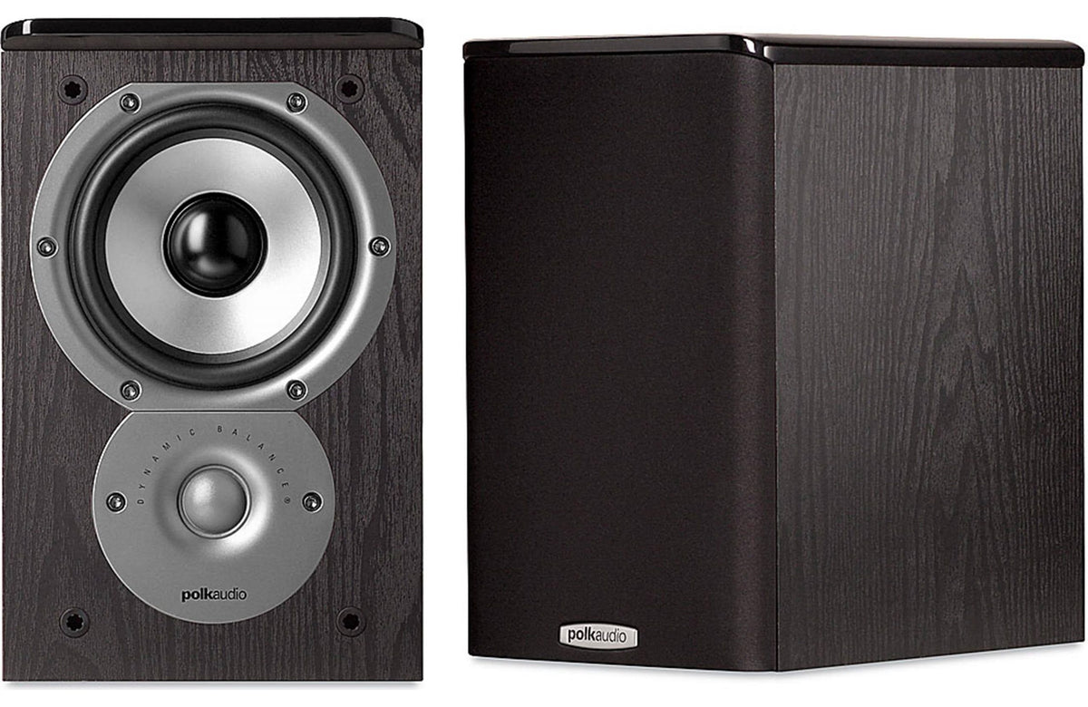 Polk Audio TSi100 Bookshelf Speakers (Pair, Black)