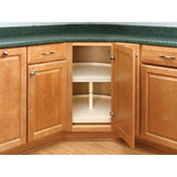 Rev-A-Shelf 4WLS273-20-536 20×22 Natural Wood 3 Shelf D-Shape Independent Lazy Susan