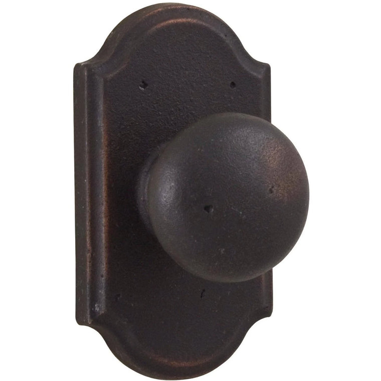 Weslock Wexford Privacy Door Knob with Premiere Rose – Oil Rubbed Bronze – 07110F1F1SL20