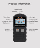 [Upgrade Version]Nuclear Radiation Detector,High Sensitivity and Accuracy Geiger Counter Radiation Detector Dosage Dosimeter Alarm Device