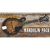 Washburn M3Ek F-Style Acoustic/Electric Mandolin Starter Package, Sunburst