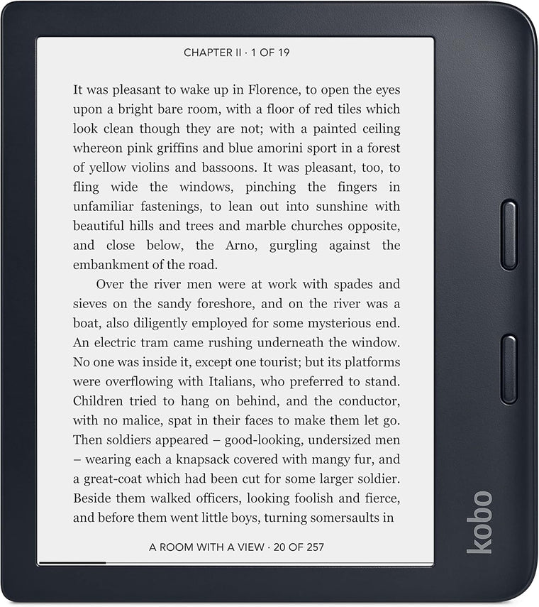 Kobo Libra 2 | eReader | 7 Glare Free Touchscreen | Waterproof | Adjustable Brightness and Color Temperature | Blue Light Reduction | eBooks | WiFi | 32GB of Storage | Carta E Ink Technology | Black