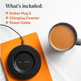Ember Temperature Control Smart Mug 2, 14 Oz, App-Controlled Heated Coffee Mug with 80 Min Battery Life and Improved Design, White