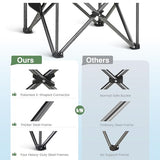 Camping Folding Chair, Heavy Duty Oversized Portable Outdoor Chair, Foldable Camp Chair with Cup Holder and Cooler Bag Support 450 LBS, Green??