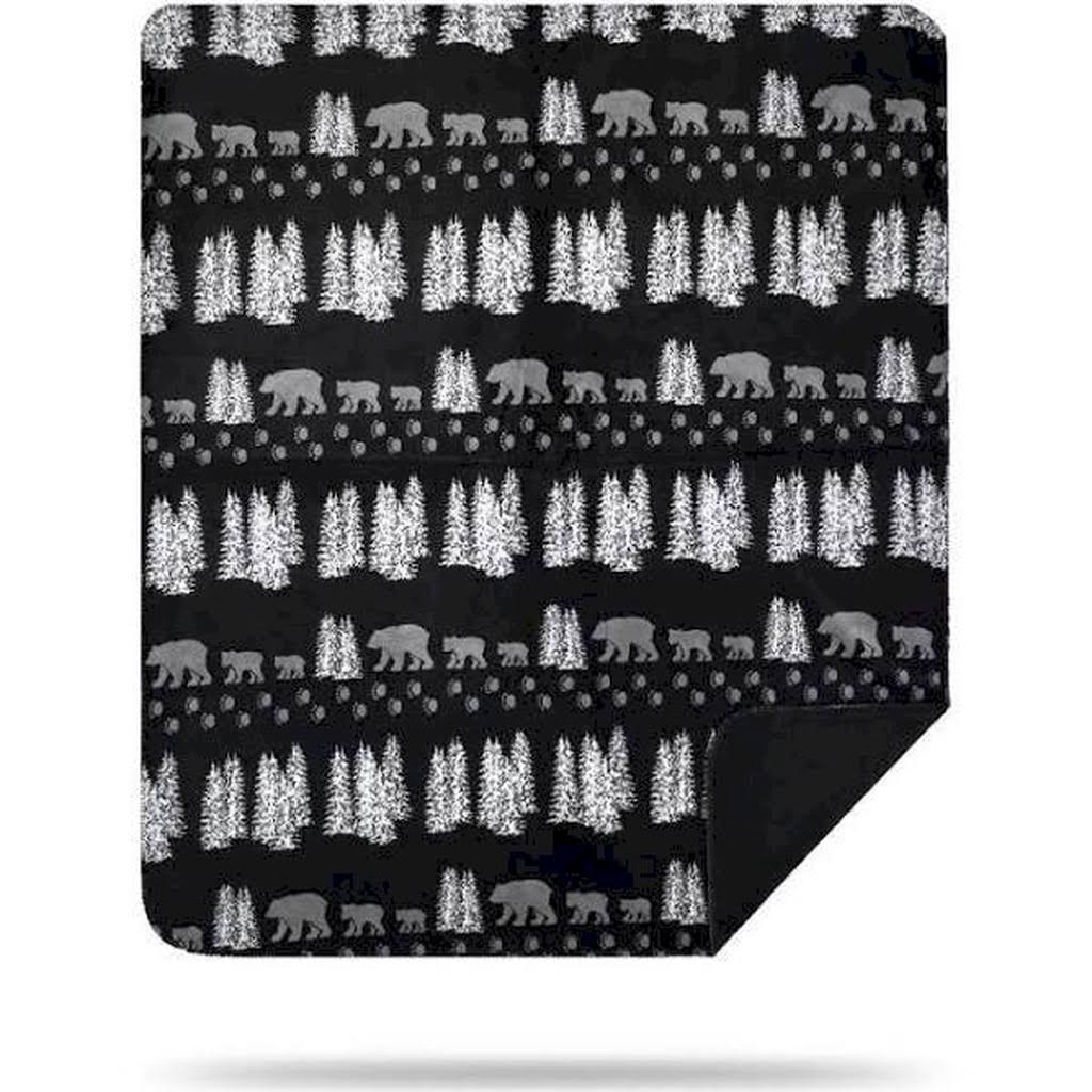 Denali Home Bear Throw Blanket, Black – Black