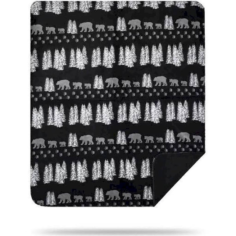 Denali Home Bear Throw Blanket, Black – Black