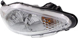 Evan-Fischer Headlight Set of 2 Compatible with 2011-2013 Ford Fiesta Clear Lens Halogen Composite With bulbs CAPA Driver and Passenger Side