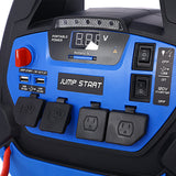 Rechargeable Jump Starter for Gas Diesel Vehicles – 1800 Amps with Air Compressor and AC, 12V DC, USB Power Station
