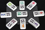 Dominoes Professional Numbered Double 15 Set with Color-Coded Numbers