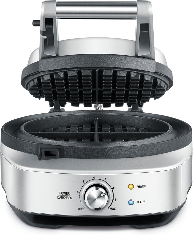 Breville BWM520XL No-Mess Waffle Maker, Brushed Stainless Steel