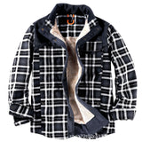 Men’s Winter Plaid Sherpa Lined Jacket