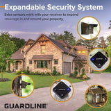 Guardline Wireless Driveway Alarm – Motion Sensor Alarm Set with 4 Sensors and 1 Receiver – 500 Foot Range – Weatherproof, Outdoor Security Alert System for Home & Property?