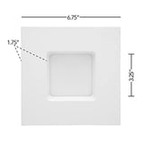 Maxxima 4 in. 5 CCT Retrofit Recessed Square LED Downlight – 800 Lumens, Color Selectable 2700K-5000K (2700K/3000K/3500K/4000K/5000K), Dimmable, 90 CRI, Ideal for Kitchen, Bathroom, or Bedroom