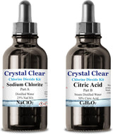 Family Health Products Chlorine Dioxide Kit 1:1 Citric Acid Sodium Solution 2 Part Classic Liquid Set (8oz) Pack of 2