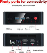 Beelink SER4 Ryzen Mini PC Windows 11 AMD Ryzen 7 4800U(7nm, 8C/16T)up to 4.2GHz, 32GB DDR4 RAM 512GB NVME SSD, 4K@60Hz Triple Display Dual HDMI+Type-C, Support 57W Mini Gaming Computer WiFi 6E BT5.0