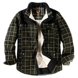 Men’s Winter Plaid Sherpa Lined Jacket