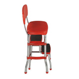 Cosco Red Retro Counter Chair / Step Stool