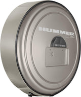 Boomerang Hummer H2 (05-10) – Color Matched MasterSeries Hard Tire Cover – (Color Matched Plastic Face & Stainless Steel Ring) – Hummer H2 Logo – Pewter Metallic