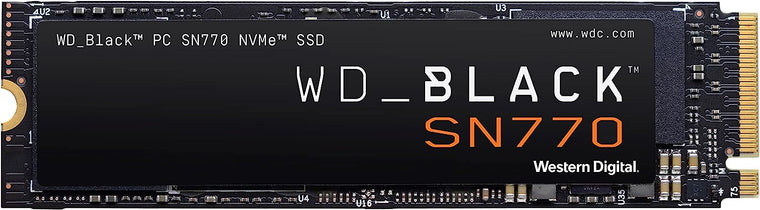 WD_BLACK 2TB SN770 NVMe Internal Gaming SSD Solid State Drive – Gen4 PCIe, M.2 2280, Up to 5,150 MB/s – WDS200T3X0E