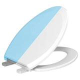 Night Glow Soft Elongated Closed Front Toilet Seat Blue – evekare