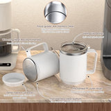Coffee Mug Warmer & Mug Set for Desk, Electric Coffee Cup Warmer with 16oz Heated Mug, Smart Coffee Heater with Auto Shut Off for Office/Home, Christmas/Birthday/Coffee Gifts for Men & Women,Black