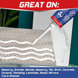 Heavy Duty Construction Adhesive, 7.4 Ounce Cement Glue Squeeze Tube, Versatile Construction Glue for Tile, Floor, Stone, Wood, Wall & More, Pack of 1 (CZJS-001)