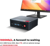 Beelink SER4 Ryzen Mini PC Windows 11 AMD Ryzen 7 4800U(7nm, 8C/16T)up to 4.2GHz, 32GB DDR4 RAM 512GB NVME SSD, 4K@60Hz Triple Display Dual HDMI+Type-C, Support 57W Mini Gaming Computer WiFi 6E BT5.0