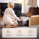 Queen Size 12 Inch Memory Foam Hybrid Mattress, Cooling Gel with Pocketed Coils for Pressure Relief, Motion Isolation, Medium Firm, 365-Night Trial, 10-Year Warranty, Mattress in a Box